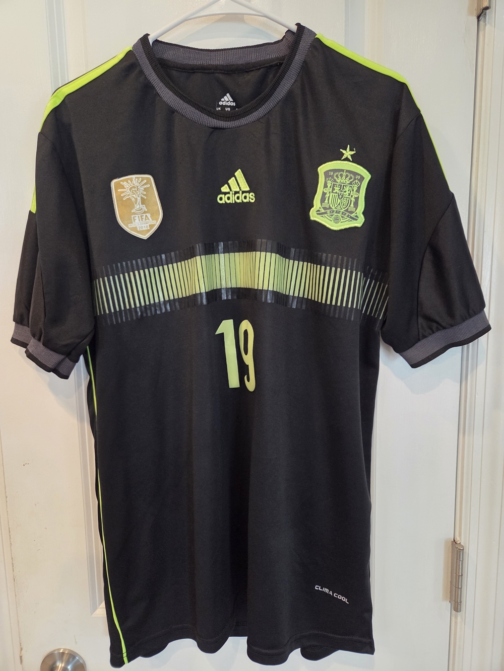Spain #19 Diego Costa Soccer Jersey From 2010 World Cup